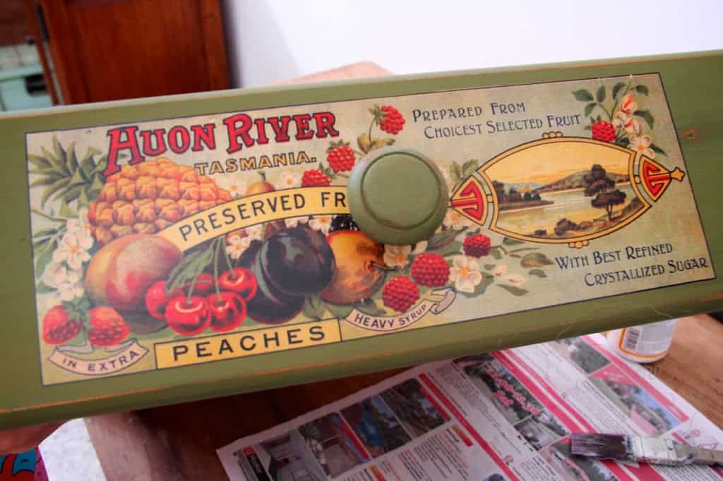 drawer with can label