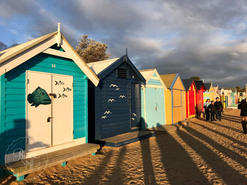 Brighton Bathing boxes on our Melbourne trip