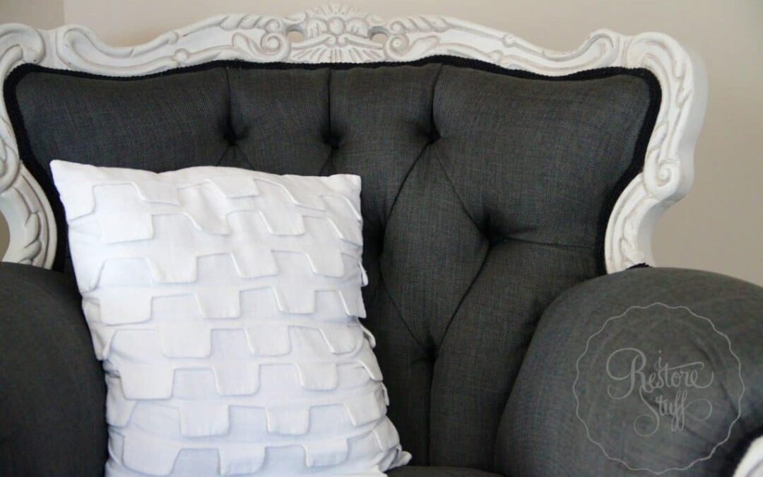 Painting a French Provincial Couch with Miss Mustard Seed’s Milk Paint