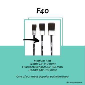 F40 flat cling on brush