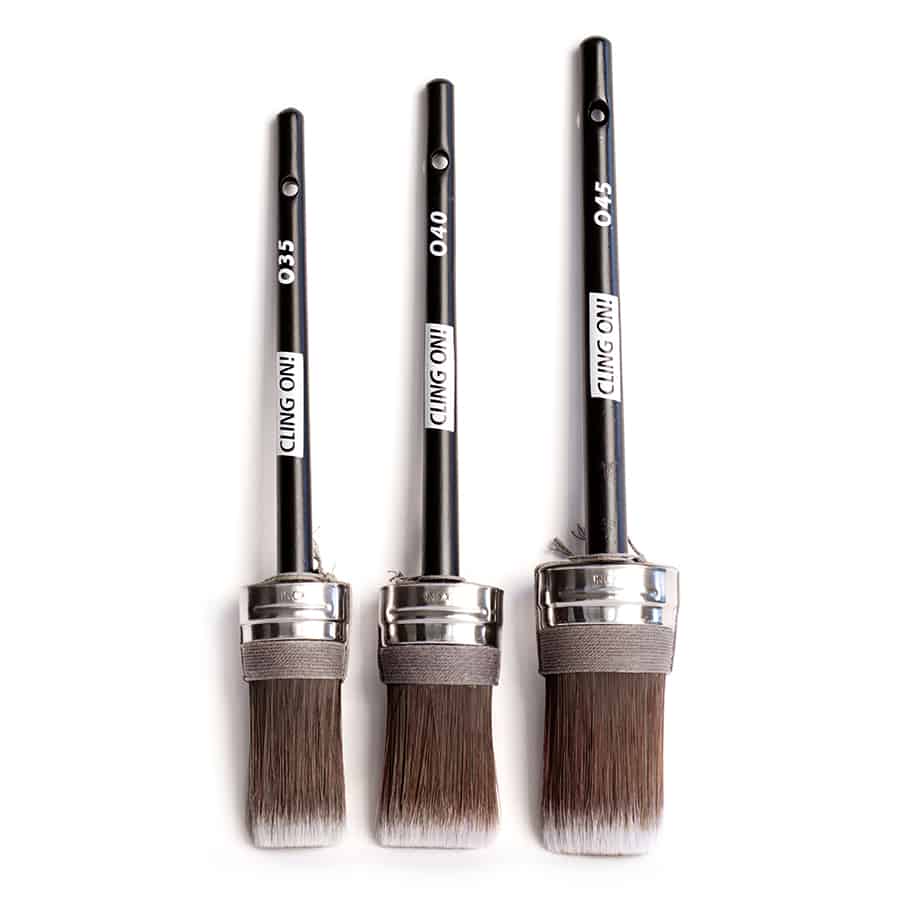 Oval Cling On Brushes