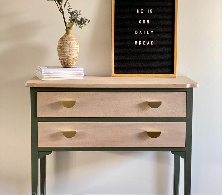 Fusion’s colour, Everett for a Simple Dresser Makeover
