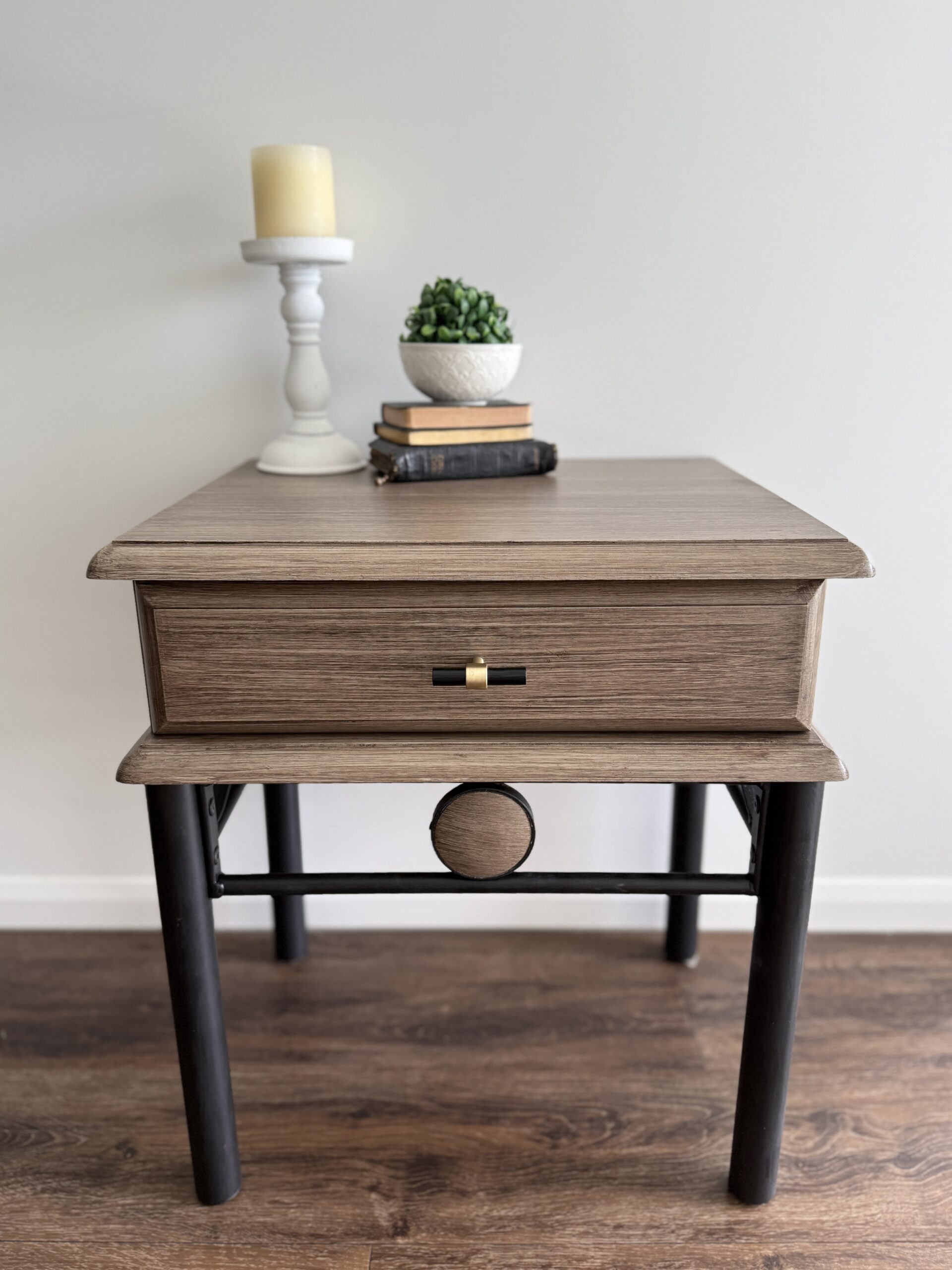 Pottery Barn dupe wood grain look using Fusion